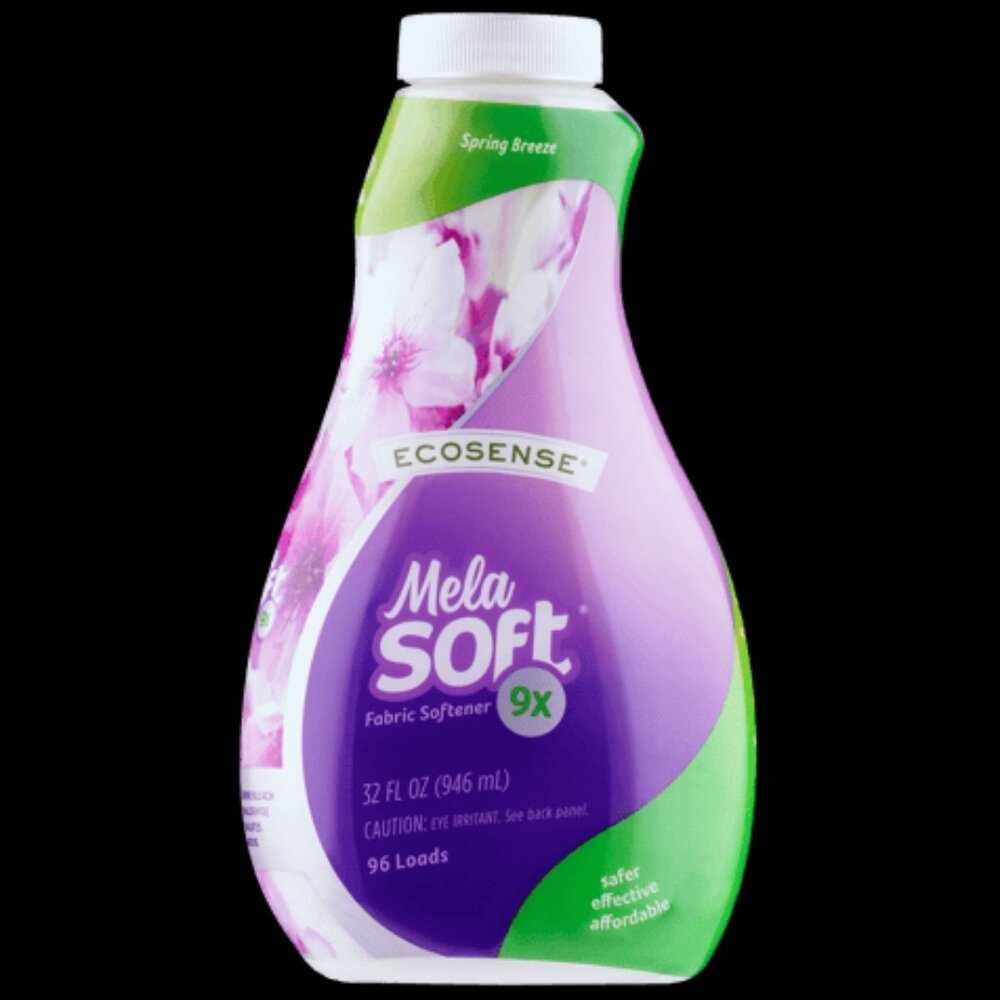 Ecosense MelaSoft 9X Liquid Fabric Softener: Spring Breeze Scent 32oz. -96 loads